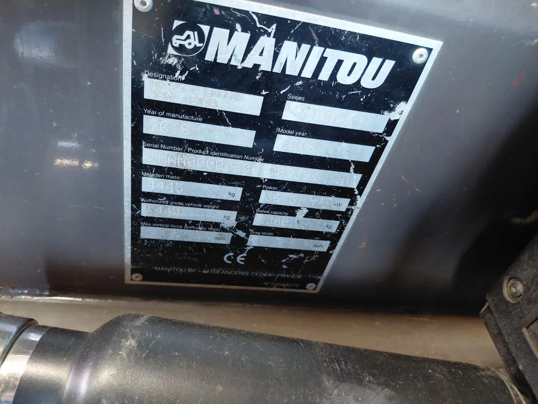 Used Manitou MH25-4 Buggie 2.5T Gallery Image 5