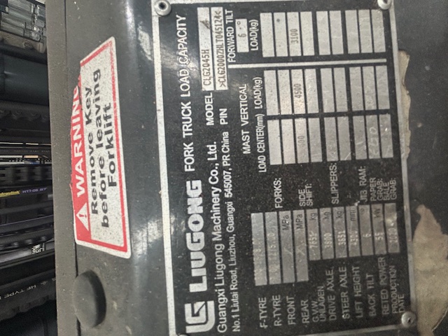 Used Liugong CLG2045 Diesel Forklift – High Capacity & Reliable - For Sale image 5